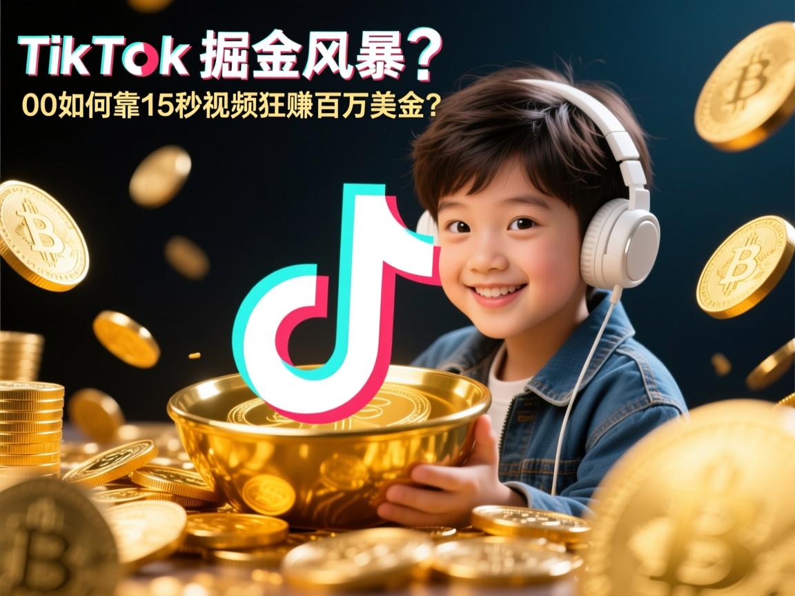 TikTok掘金风暴，00后如何靠15秒视频狂赚百万美金？