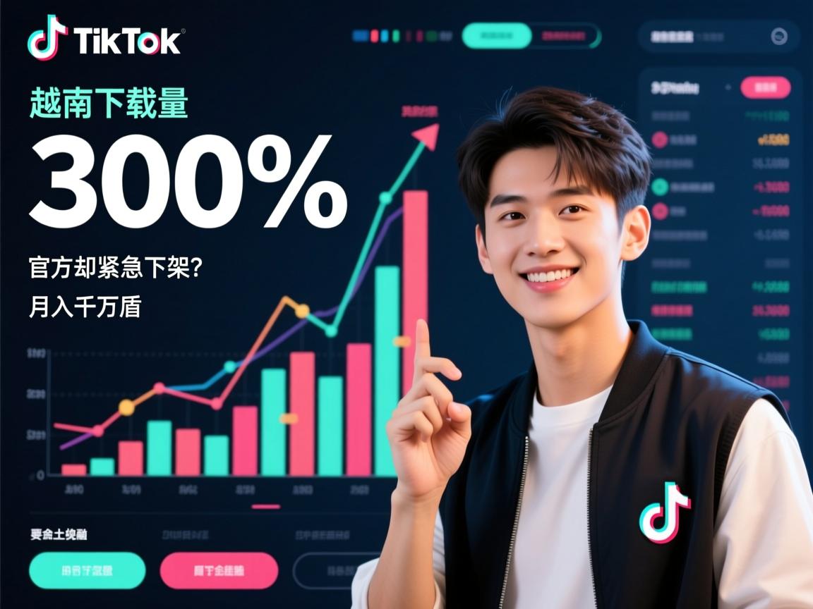 TikTok越南下载量暴增300%00后靠土味视频月入千万盾，官方却紧急下架？