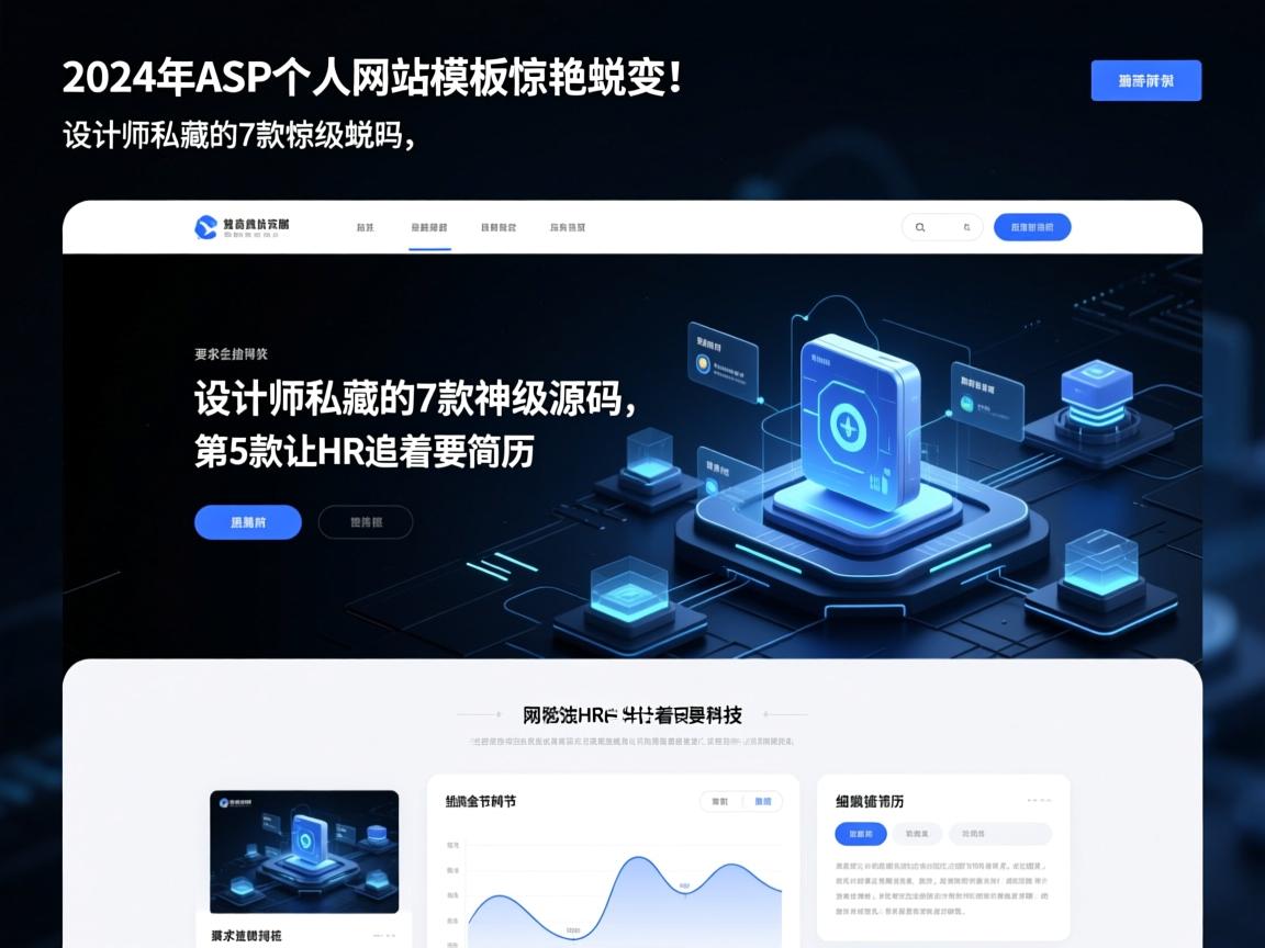 2024年ASP个人网站模板惊艳蜕变！设计师私藏的7款神级源码，第5款让HR追着要简历