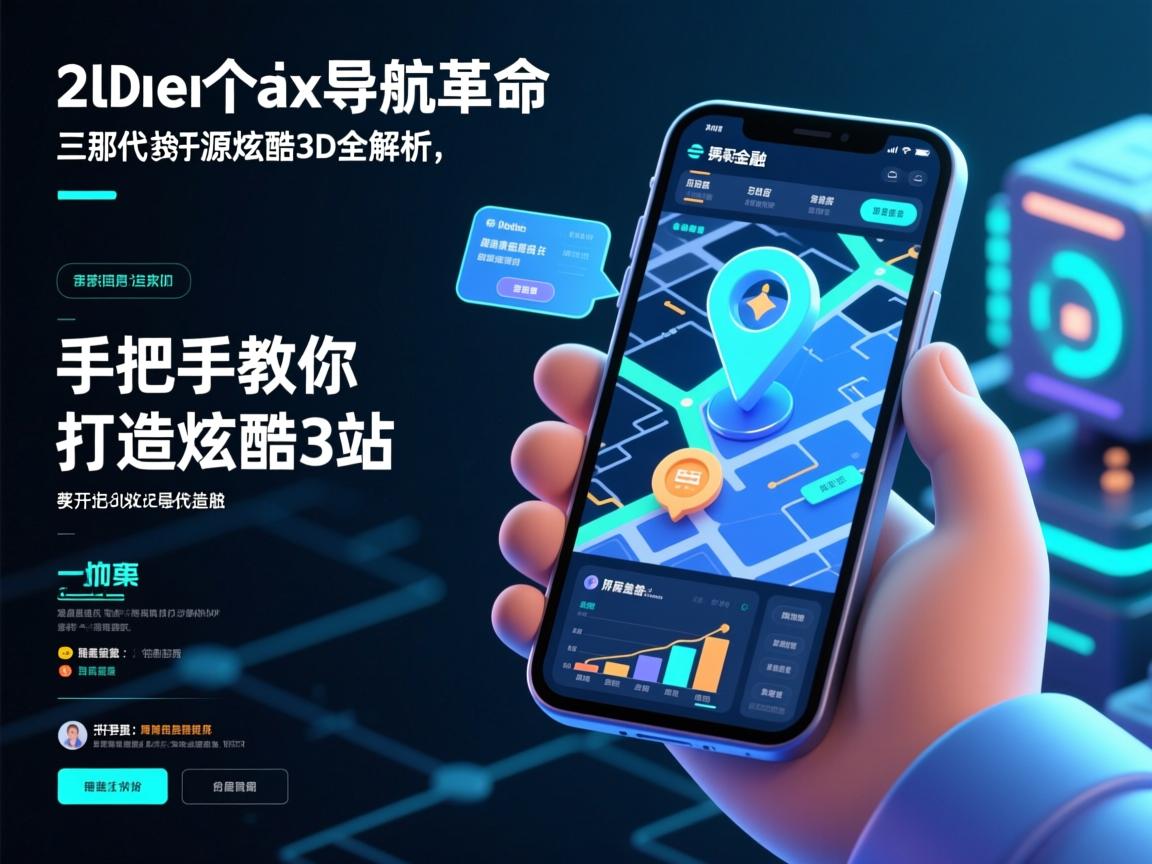 三维导航革命!开源代码全解析,手把手教你打造炫酷3D导航站