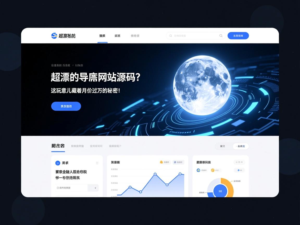 超漂亮的导航网站源码？这玩意儿藏着月入过万的秘密！