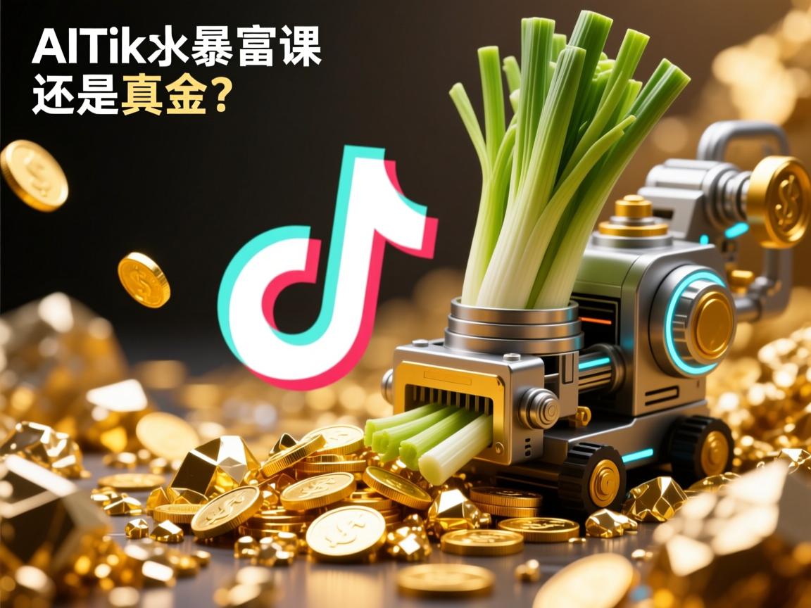 AI拆解TikTok暴富课，韭菜收割机还是真金矿？