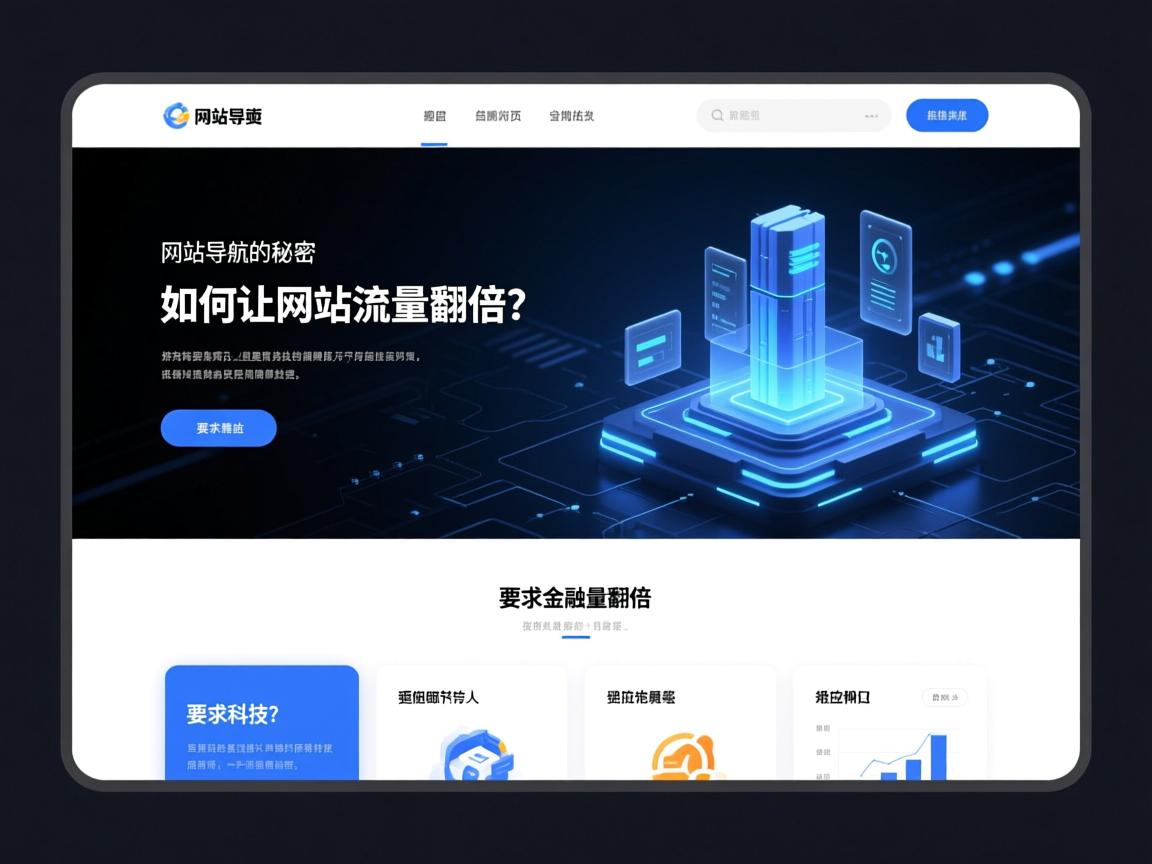 网站导航页自适应的秘密,如何让网站流量翻倍?