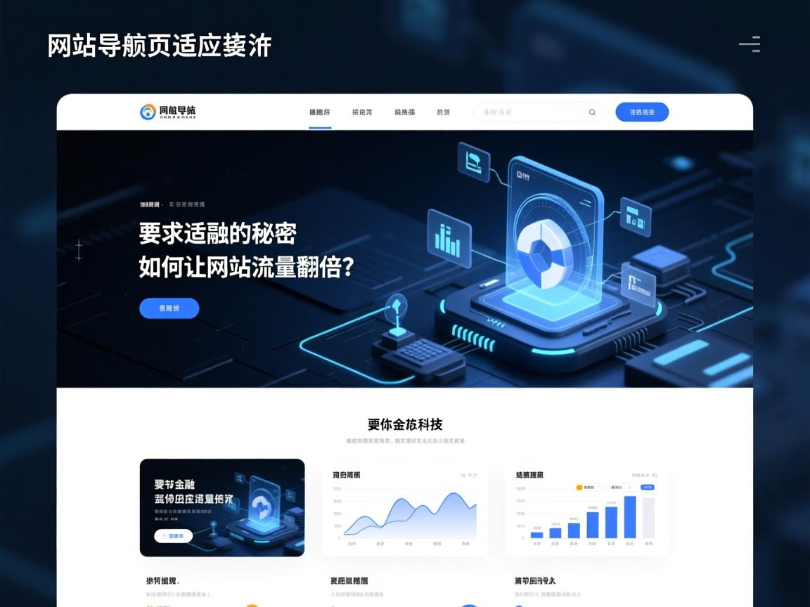 网站导航页自适应的秘密,如何让网站流量翻倍?