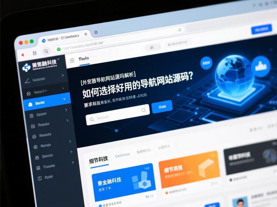 }浏览器导航网站源码解析,如何选择好用的导航网站源码?