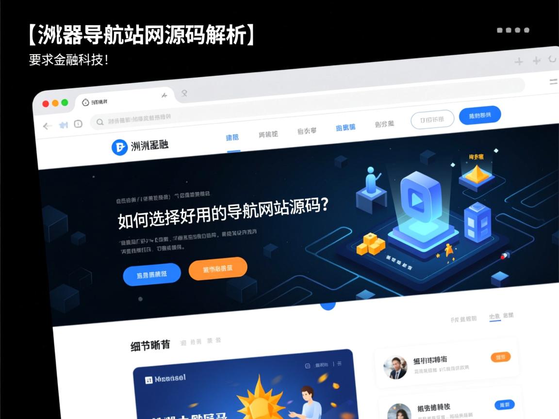 }浏览器导航网站源码解析,如何选择好用的导航网站源码?