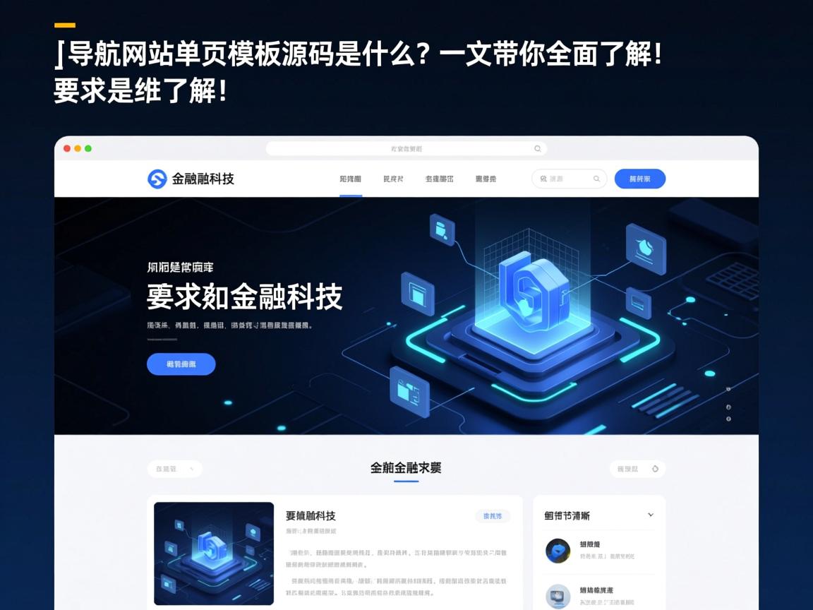 }导航网站单页模板源码是什么?一文带你全面了解!
