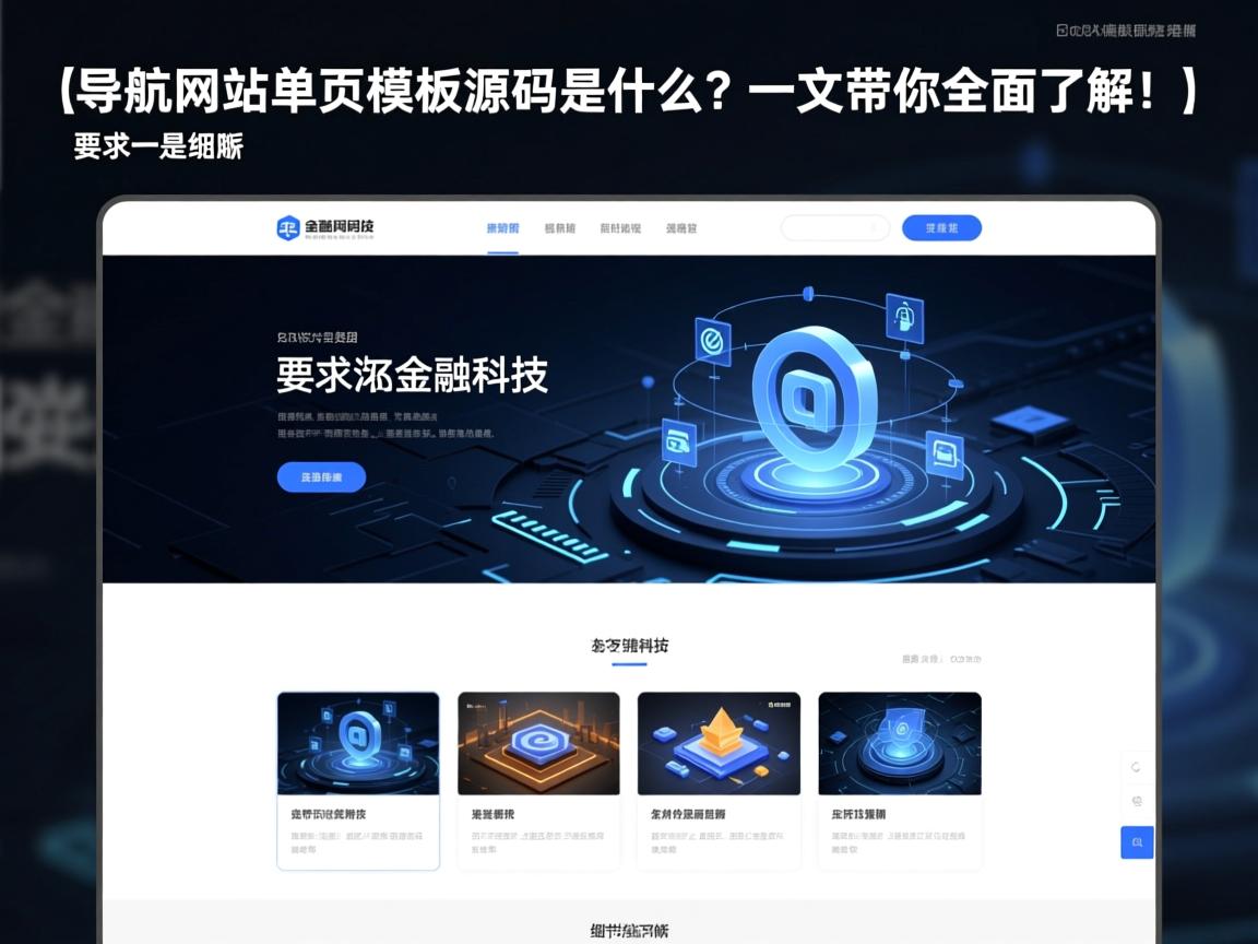 }导航网站单页模板源码是什么?一文带你全面了解!