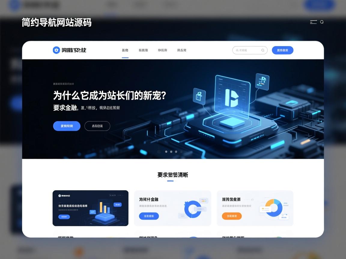 }简约导航网站源码，为什么它成为站长们的新宠？