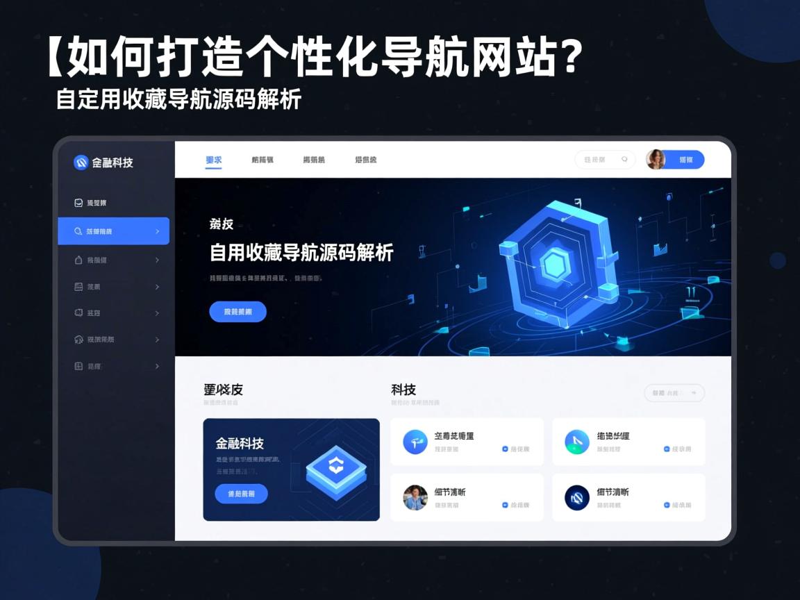 }如何打造个性化导航网站？自定义收藏导航源码解析