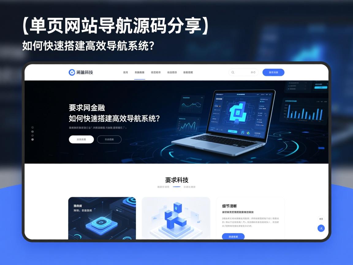 }单页网站导航源码分享，如何快速搭建高效导航系统？
