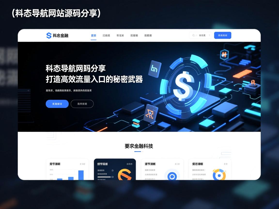 }静态导航网站源码分享，打造高效流量入口的秘密武器