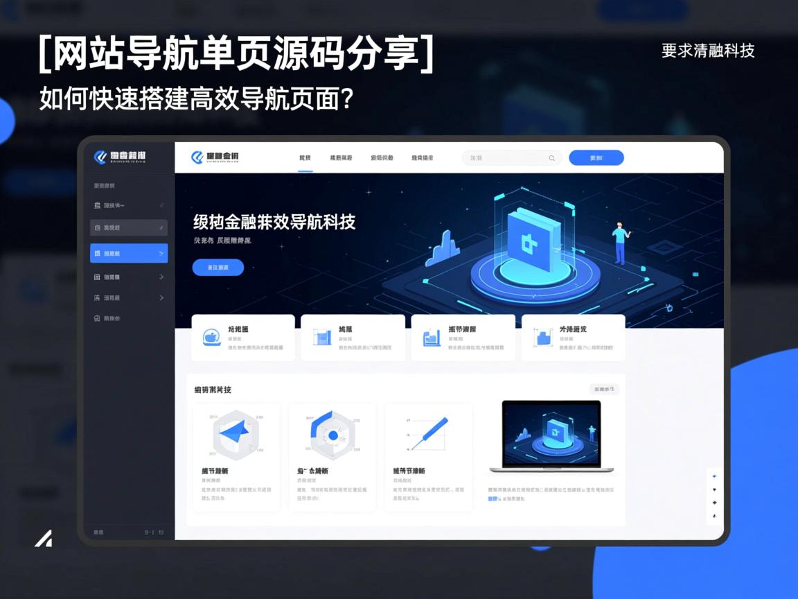 }网站导航单页源码分享，如何快速搭建高效导航页面？