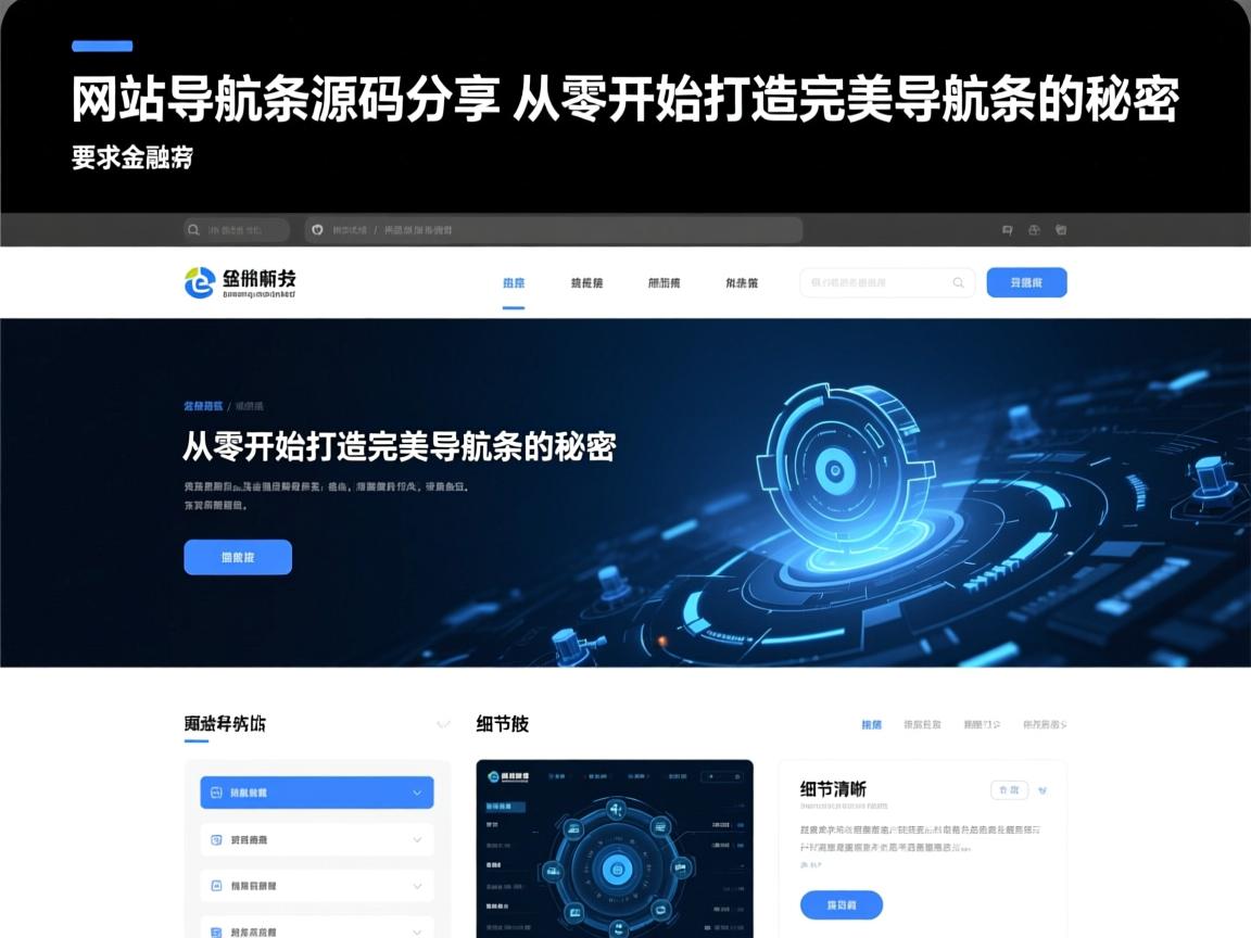 }网站导航条源码分享，从零开始打造完美导航条的秘密