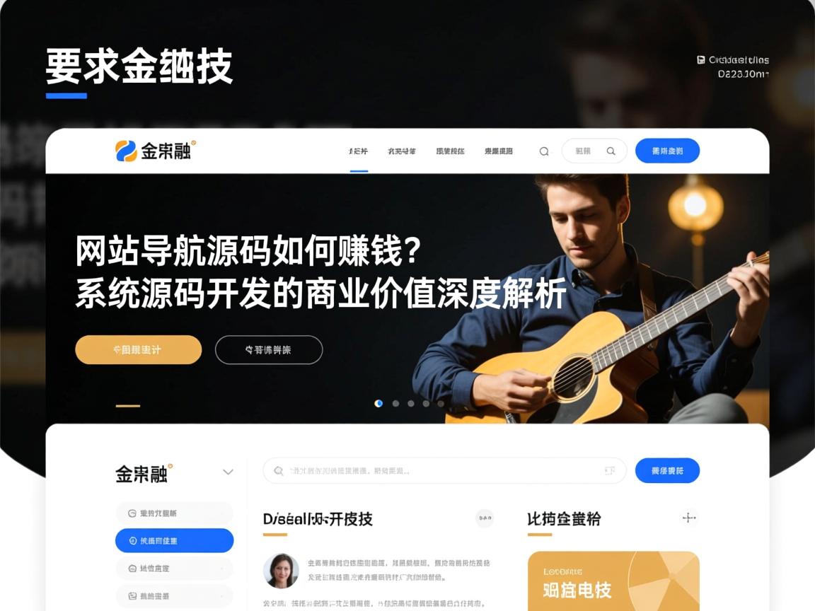 }网站导航源码如何赚钱?系统源码开发的商业价值深度解析