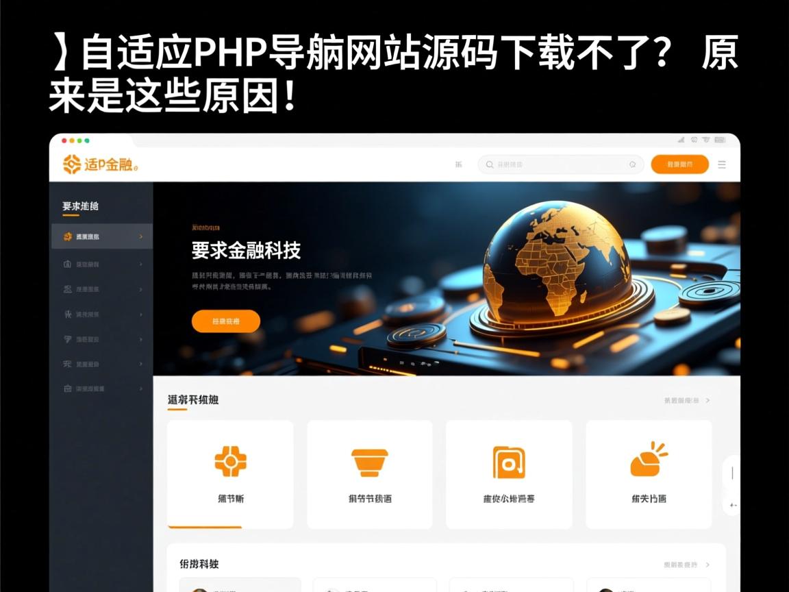 }自适应PHP导航网站源码下载不了？原来是这些原因！