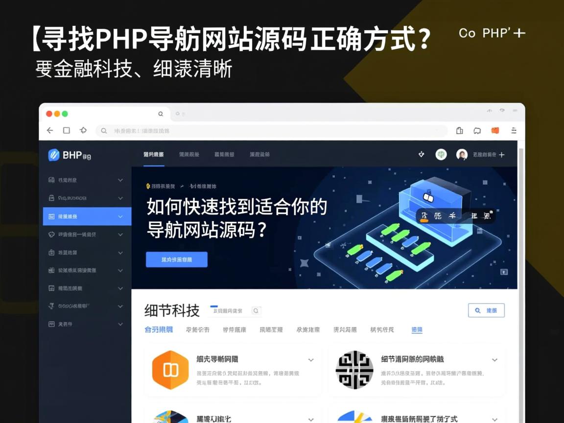 }寻找PHP导航网站源码的正确方式，如何快速找到适合你的导航网站源码？
