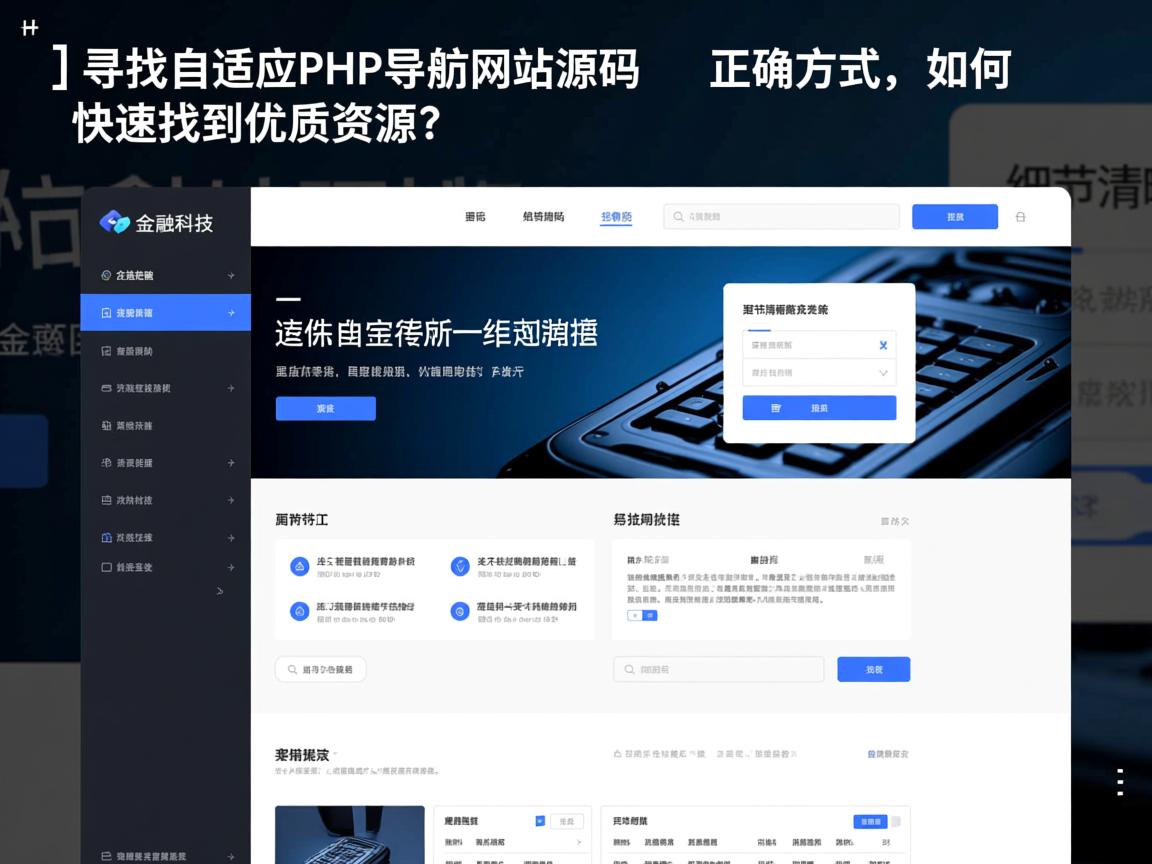 }寻找自适应PHP导航网站源码的正确方式，如何快速找到优质资源？