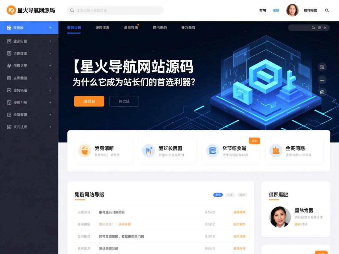 }星火导航网站源码，为什么它成为站长们的首选利器？