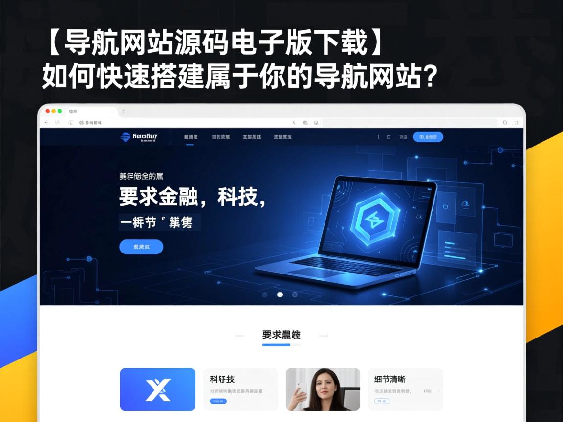 }导航网站源码电子版下载，如何快速搭建属于你的导航网站？
