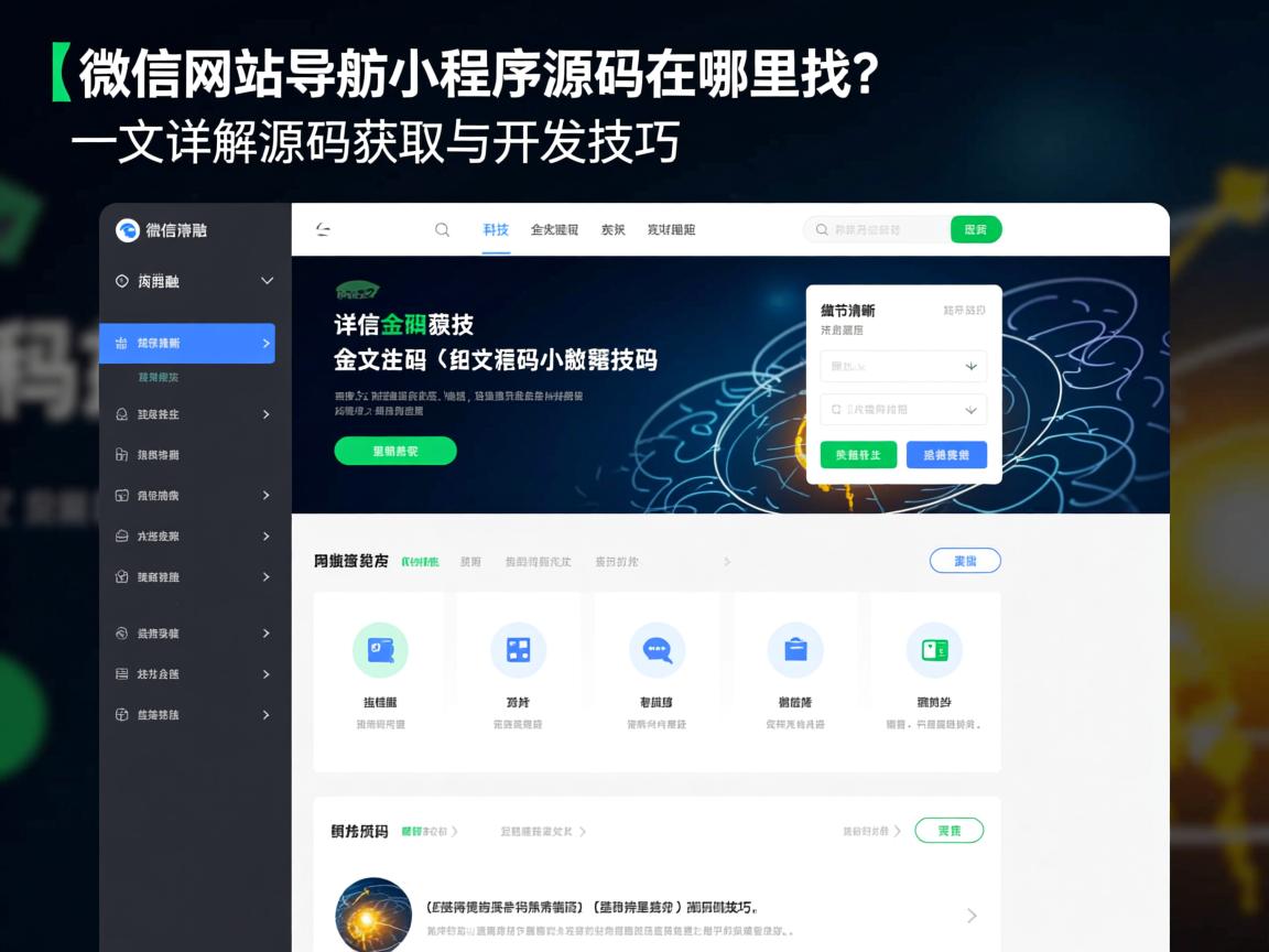 }微信网站导航小程序源码在哪里找?一文详解源码获取与开发技巧