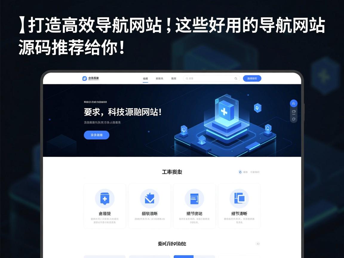}打造高效导航网站，这些好用的导航网站源码推荐给你！