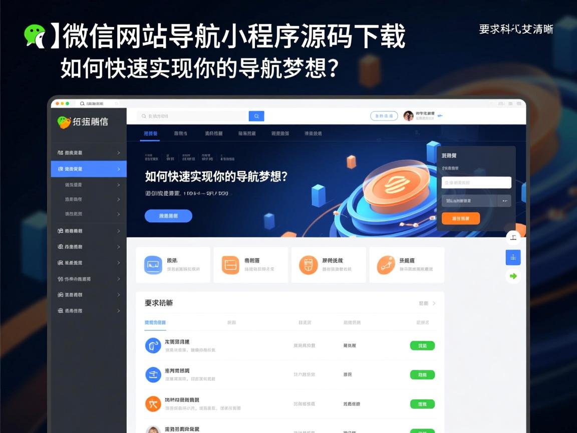 }微信网站导航小程序源码下载，如何快速实现你的导航梦想？