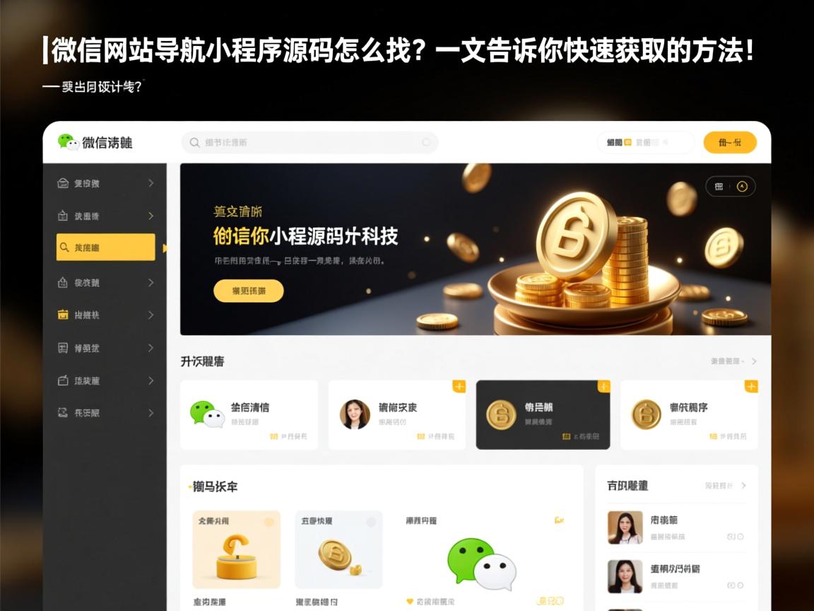 }微信网站导航小程序源码怎么找?一文告诉你快速获取的方法!