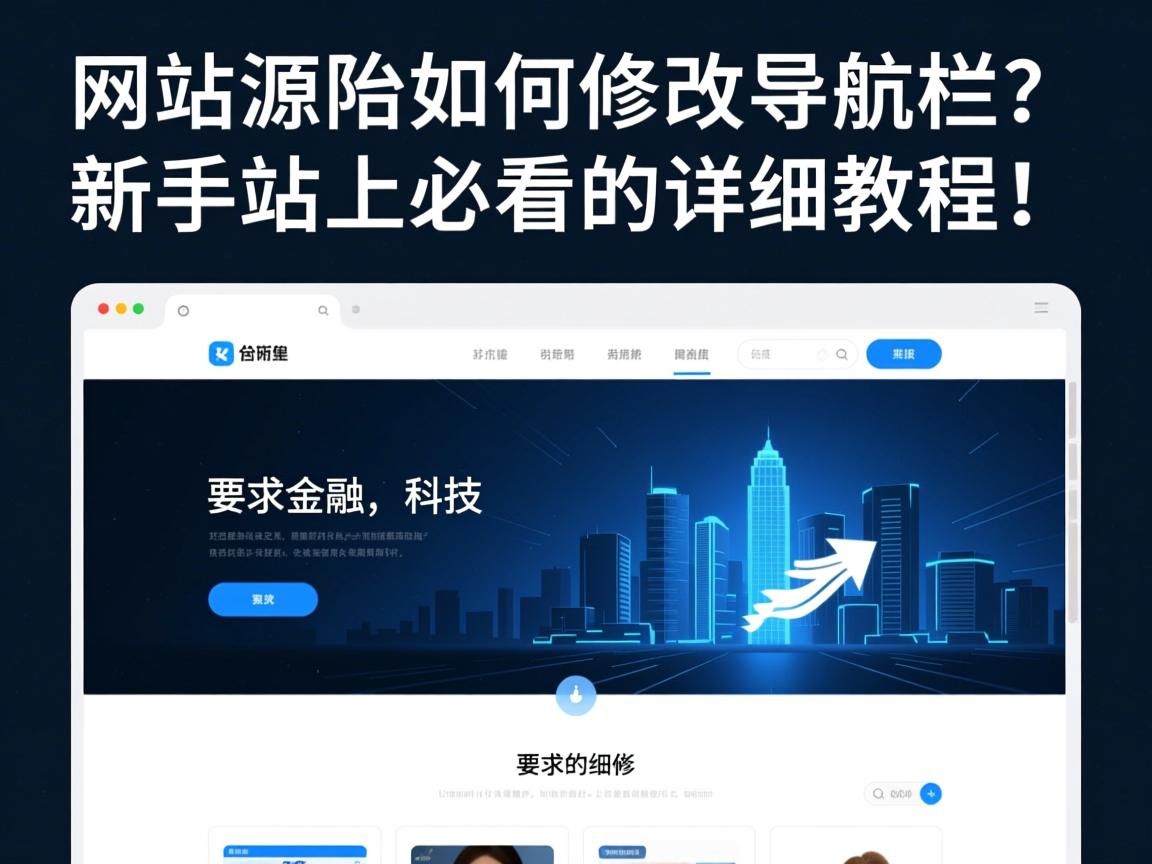 }网站源码如何修改导航栏？新手站长必看的详细教程！