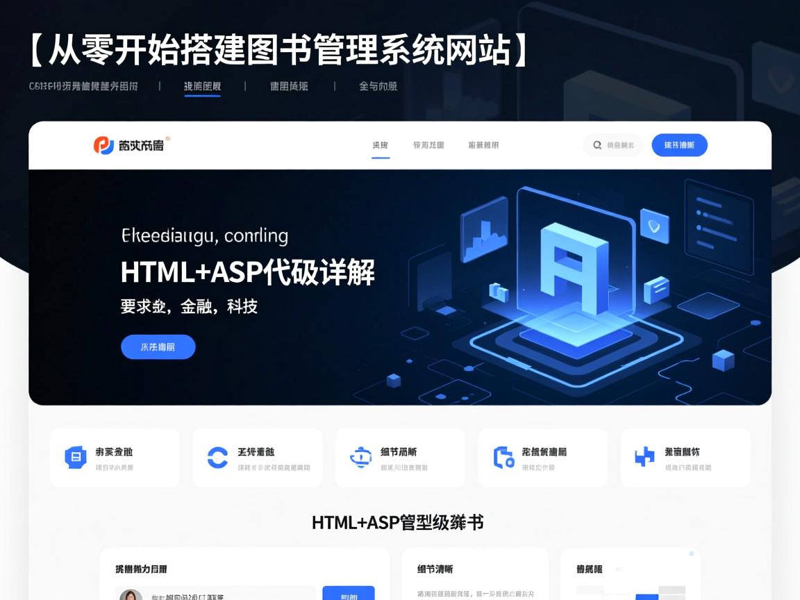 }从零开始搭建图书管理系统网站，HTML+ASP代码详解