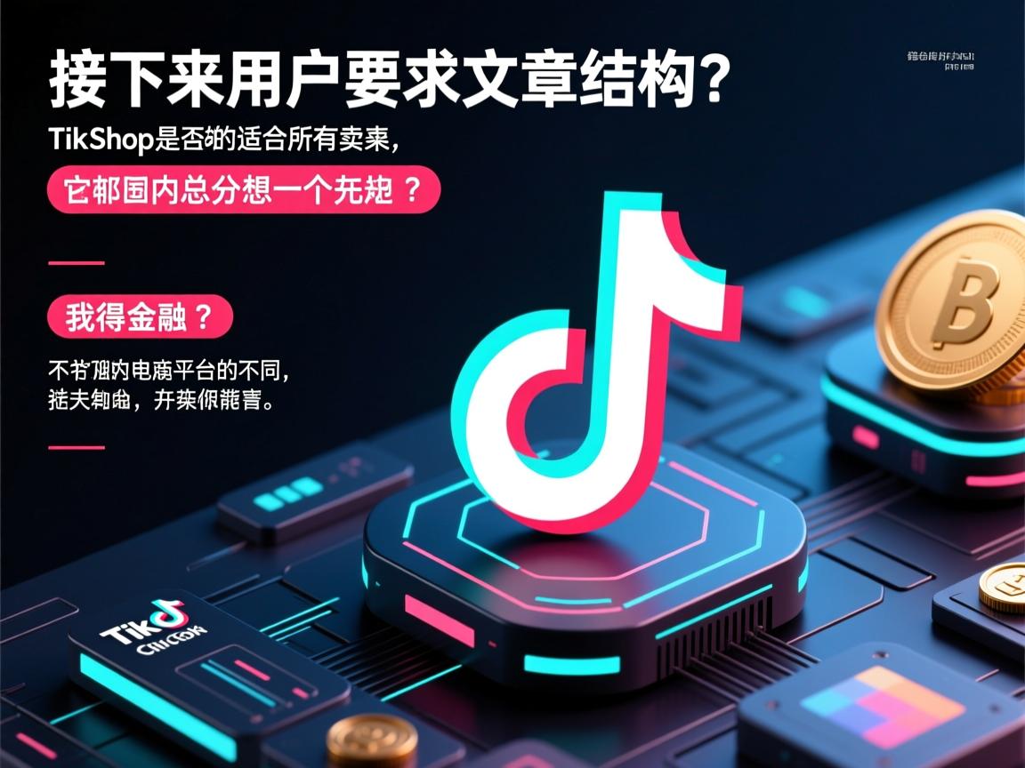 接下来，用户要求文章结构是总分总，开头要有噱头，吸引读者。我得先想一个引人入胜的开头，可能抛出一个争议点或者有趣的问题，比如TikTok Shop是否真的适合所有卖家，或者它和国内电商平台的不同之处