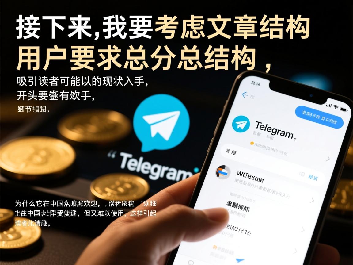 接下来，我要考虑文章的结构。用户要求总分总结构，开头要有噱头，吸引读者。可能可以从Telegram的现状入手，比如为什么它在中国大陆受欢迎，但又难以使用，这样引起读者的兴趣