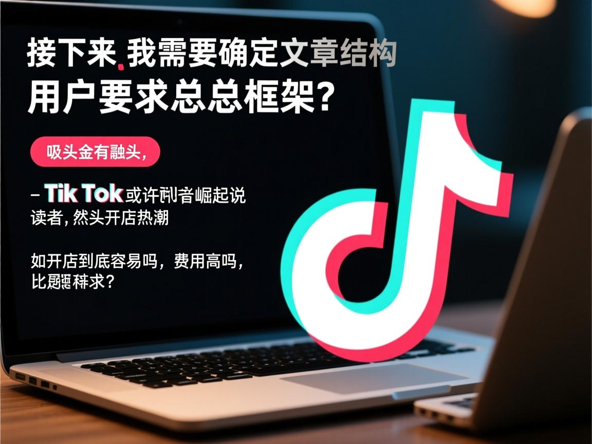 接下来,我需要确定文章的结构。用户要求总分总框架,开头要有噱头,吸引读者。或许可以从TikTok的崛起说起,引出开店的热潮,然后提出问题,比如开店到底容易吗,费用高吗,这样能引起读者的兴趣