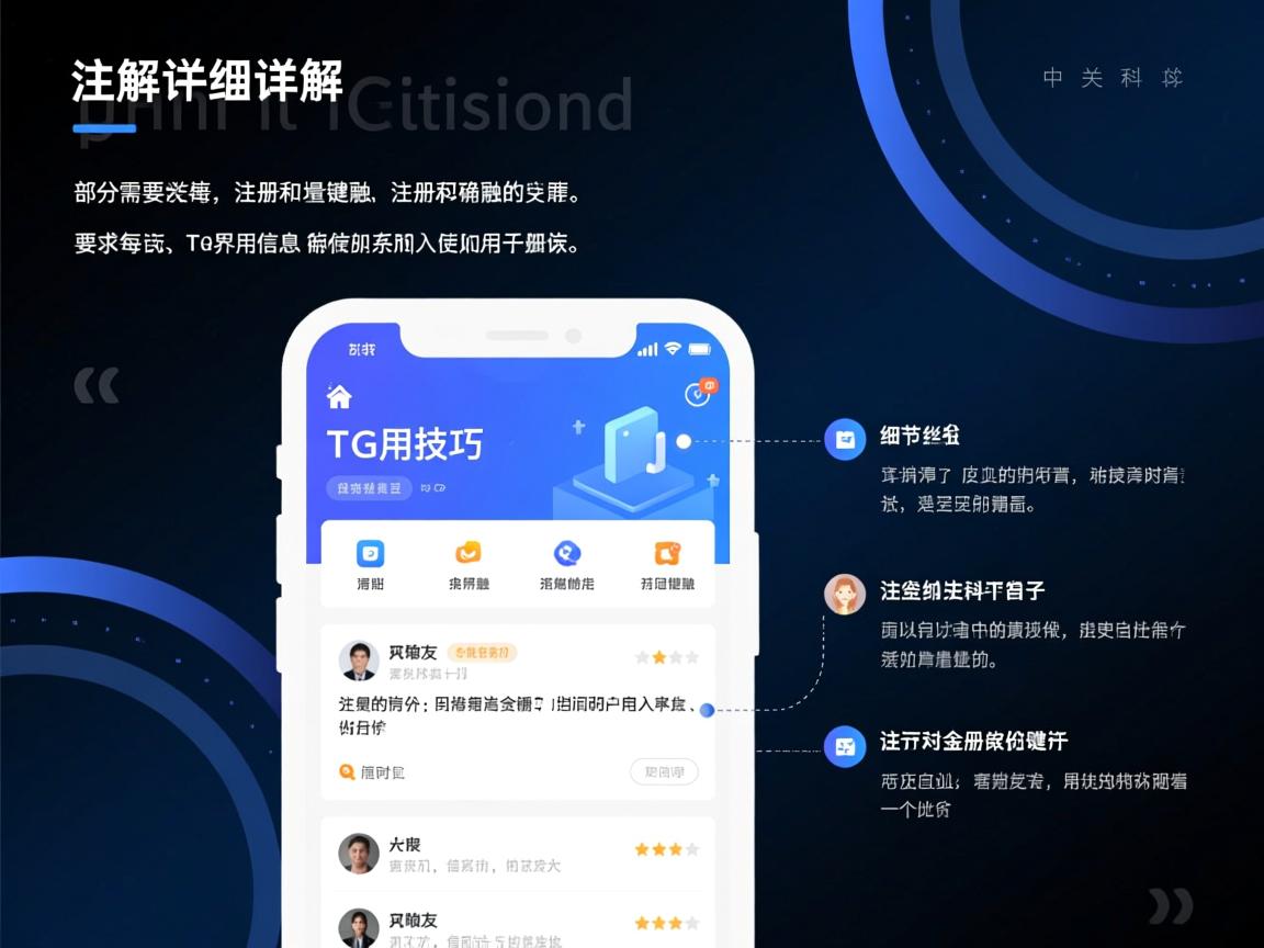 部分需要详细讲解注册和使用技巧，同时埋入关键词。要确保每句话后面都有增量信息，加入自己的观点和网友评价。比如，可以提到网友对TG界面的看法，或者使用中的常见问题
