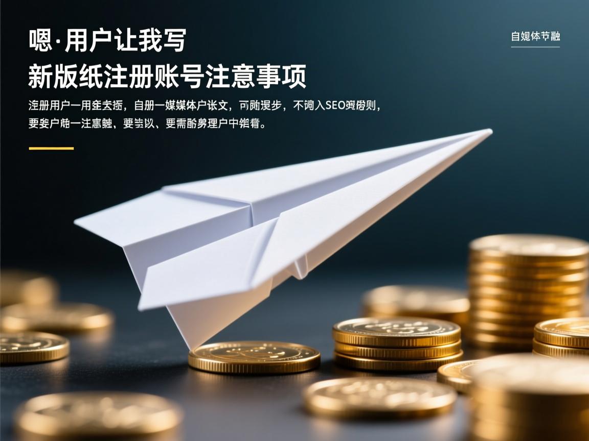 嗯，用户让我写一个关于新版纸飞机注册账号注意事项和注册步骤的文章。首先，我需要理解用户的需求。用户是一个自媒体作者，所以文章需要符合SEO规则，埋入关键词，同时内容要有理有据，可读性强，口语化但专业