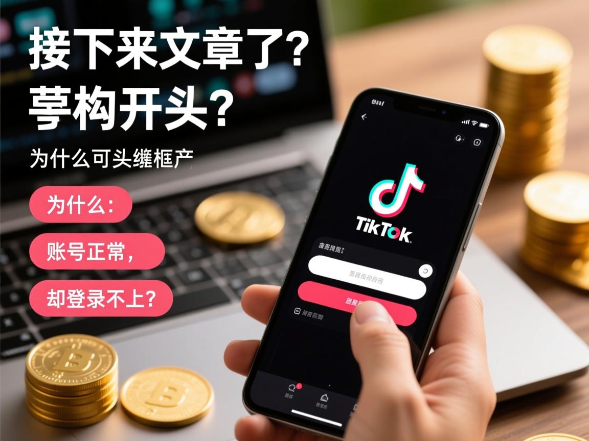 接下来，文章结构要符合总分总框架。开头要有噱头，吸引读者继续阅读。或许可以抛出一个常见问题，比如为什么明明账号正常，却登录不上TikTok？这样能引起读者的共鸣和兴趣