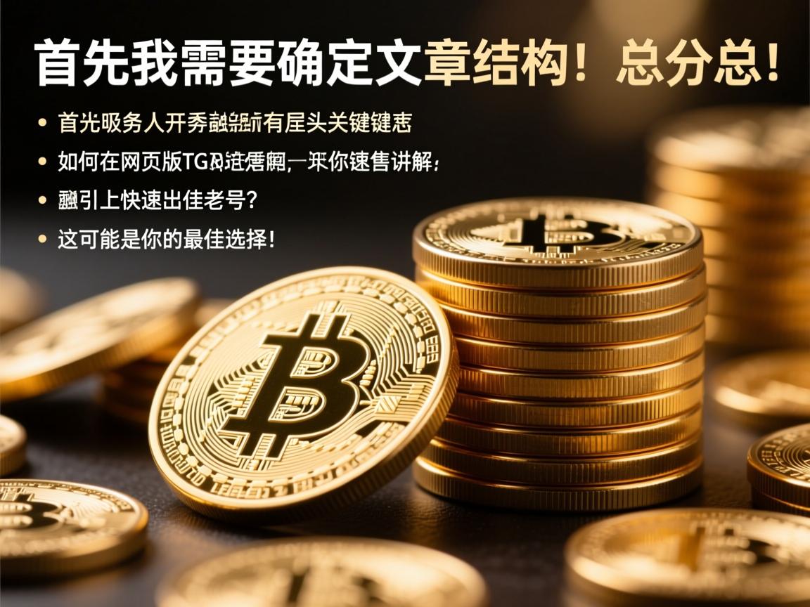 首先，我需要确定文章的结构。总分总，开头要有吸引力，中间分点详细讲解，结尾总结。标题要吸引人，同时包含关键词。比如如何在网页版TG上快速出售老号？这可能是你的最佳选择！