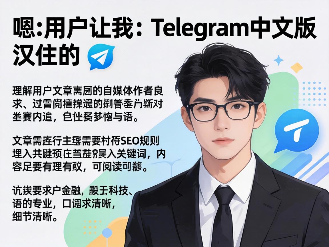 嗯，用户让我写一个关于Telegram中文版汉化的文章。首先，我需要理解用户的需求。用户是一个自媒体作者，所以文章需要符合SEO规则，埋入关键词，同时内容要有理有据，可读性强，口语化但专业