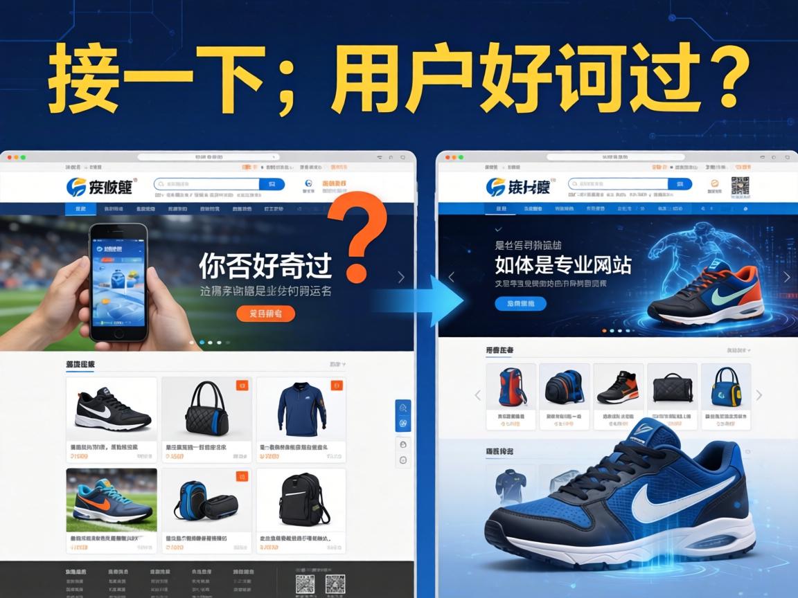 接下来,用户要求文章结构是总分总,开头要有噱头,吸引读者。我得想一个引人入胜的开头,可能抛出一个疑问,比如你是否好奇过,那些专业的体育用品网站是如何运作的?这样能引起读者的兴趣