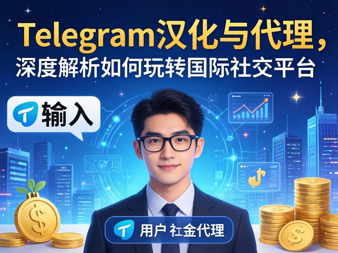 用户提供的输入是telegram汉化和代理,所以我需要围绕这两个主题展开。标题要吸引人,同时包含关键词。比如,可以考虑Telegram汉化与代理,深度解析如何玩转国际社交平台