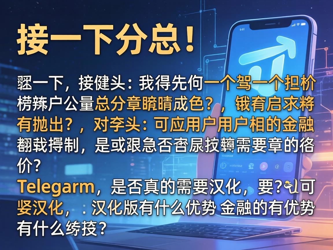 接下来,用户要求文章结构采用总分总,开头要有噱头,吸引读者。我得先想一个引人入胜的开头,可能抛出一个争议点或者有趣的问题,比如Telegram是否真的需要汉化,或者汉化版有什么优势