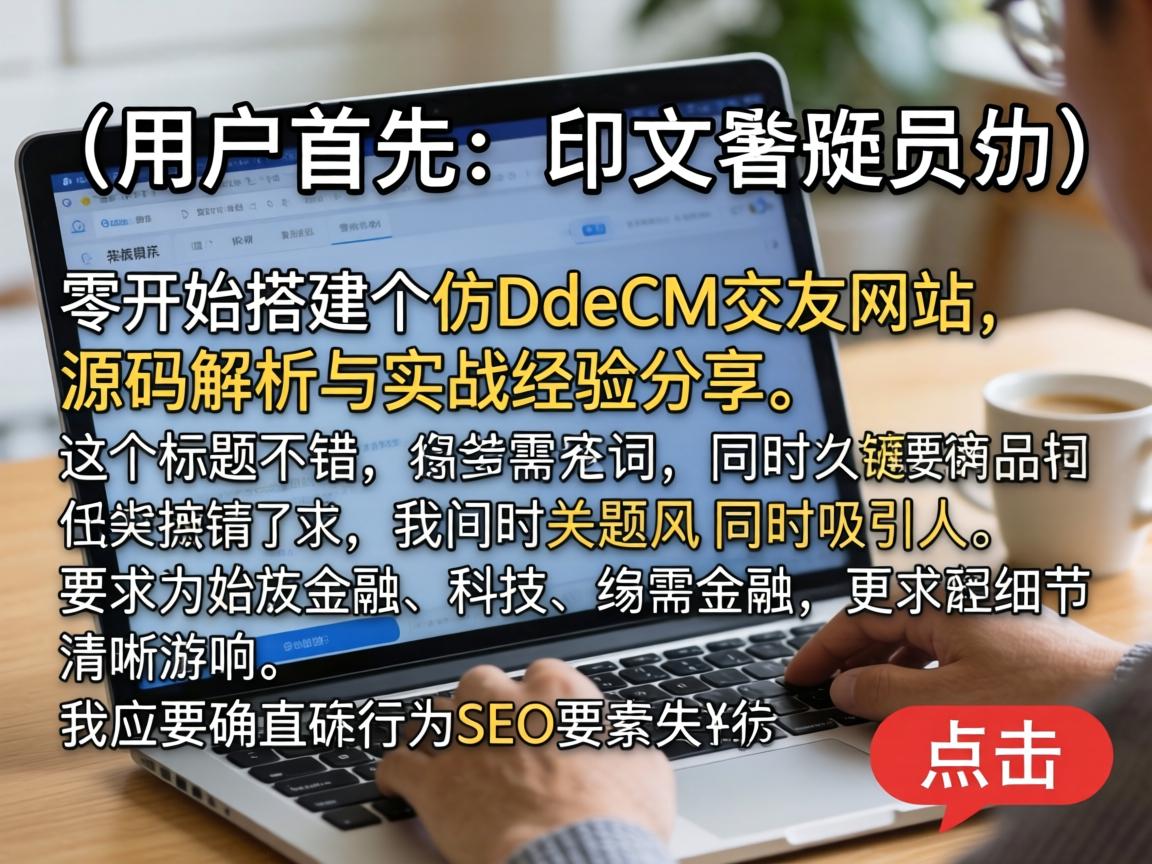 首先，我需要确定文章的标题。用户提供的示例标题是从零开始搭建一个仿DedeCMS交友网站，源码解析与实战经验分享。这个标题不错，包含了关键词，同时吸引人。我需要确保标题符合SEO要求，同时吸引点击