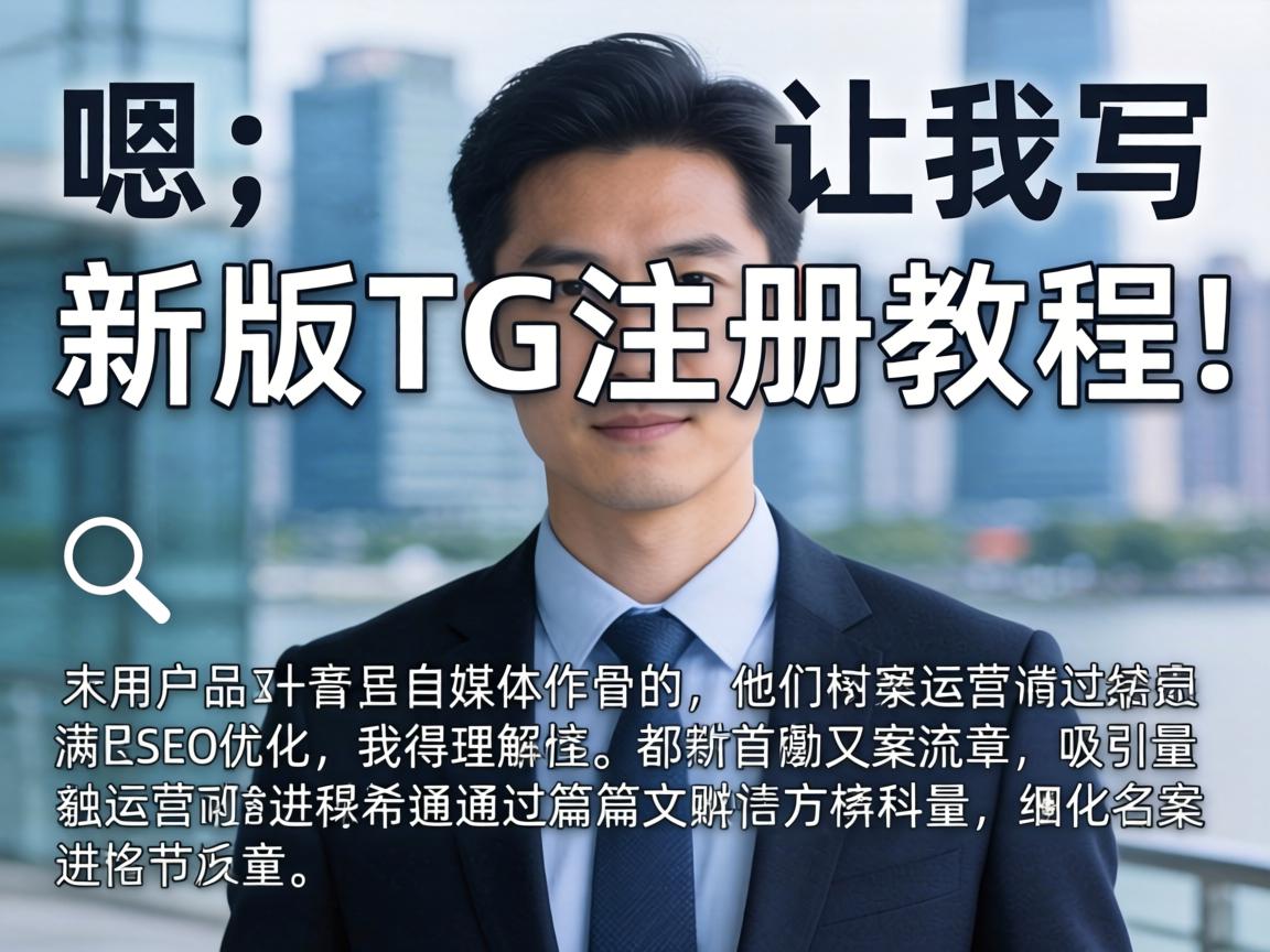 嗯，用户让我写一个关于新版TG注册教程的文章，而且要符合自媒体作者的风格，还要满足SEO优化。首先，我得理解用户的需求。他们可能是一个自媒体运营者，希望通过这篇文章吸引流量，同时优化搜索引擎排名