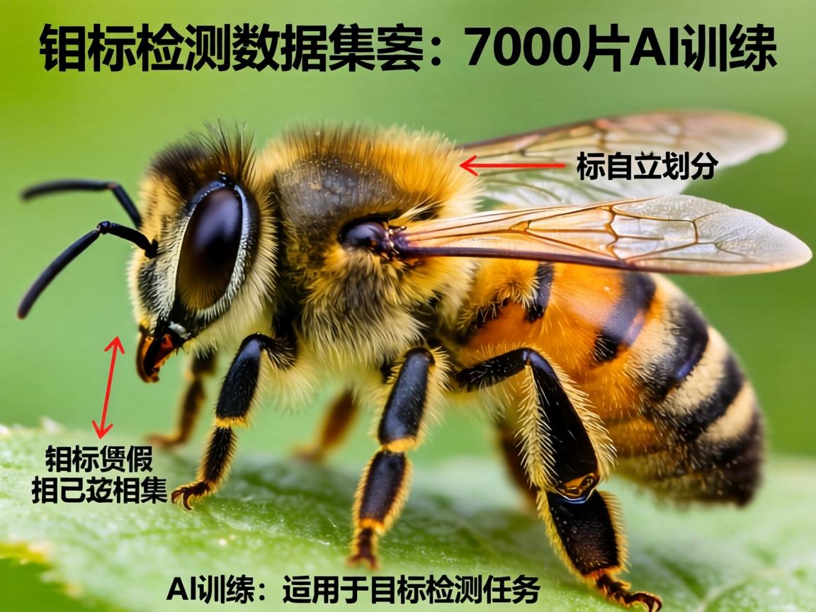 蜜蜂目标检测数据集（7000张图片已标注划分）AI训练适用于目标检测任务