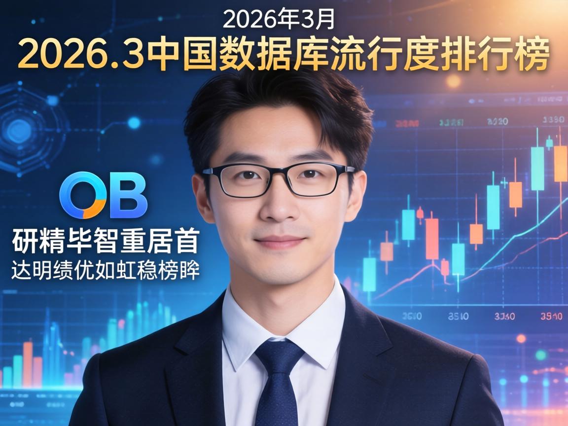 2026年3月中国数据库流行度排行榜：OB研精毕智重居首，达梦绩优如虹稳榜眼