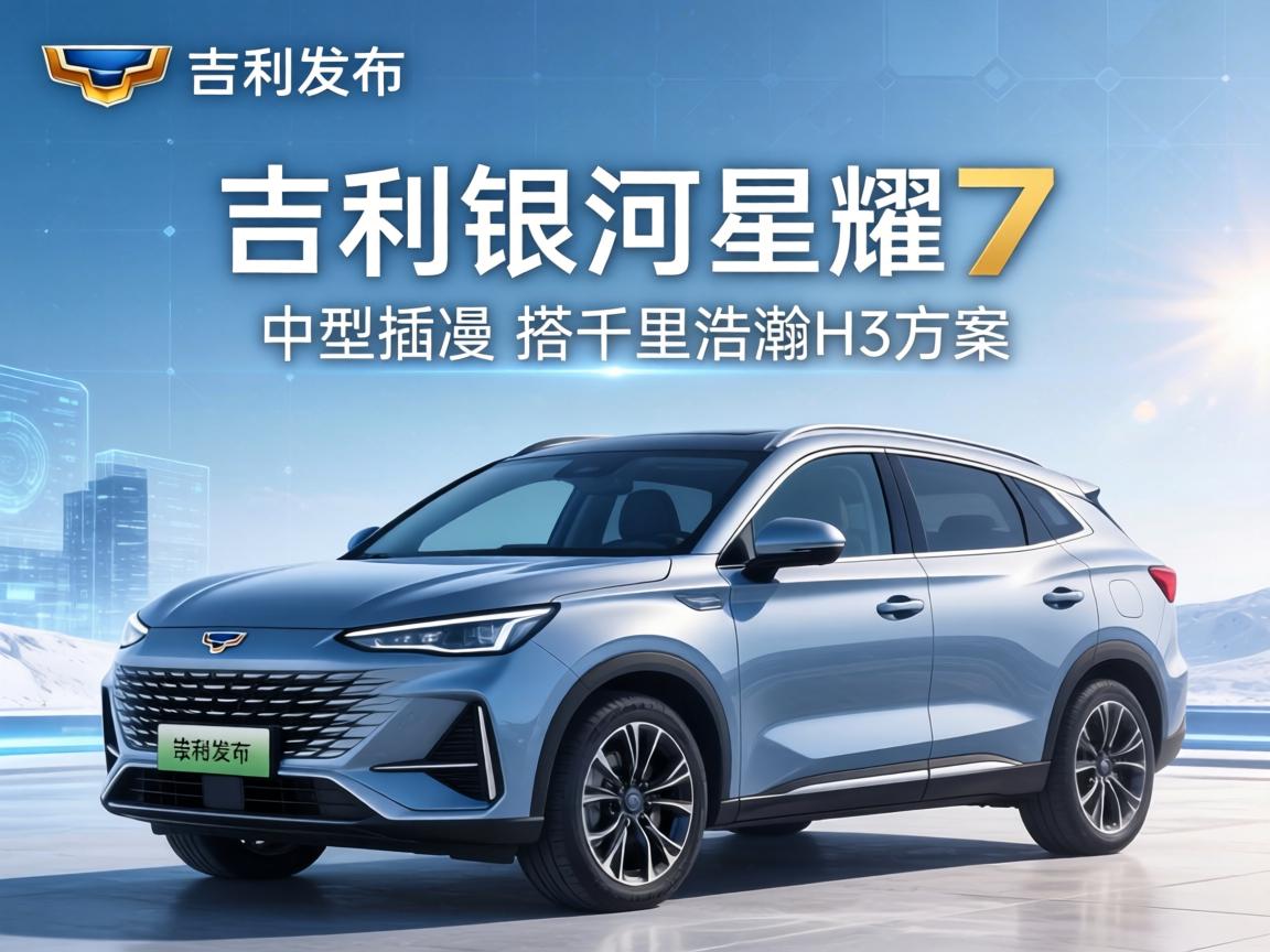 吉利银河星耀7官图发布，定位中型插混，搭千里浩瀚H3方案