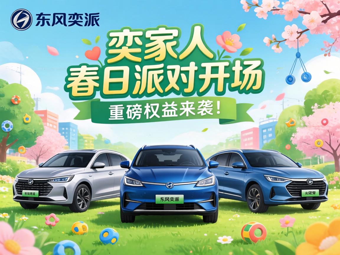 奕家人春日派对开场，东风奕派三车焕新亮相，重磅权益来袭！