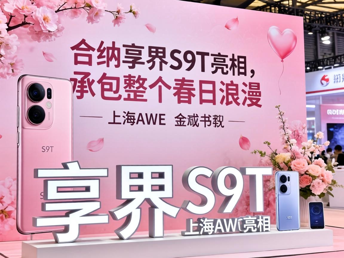 粉色享界S9T亮相上海AWE，承包整个春日浪漫