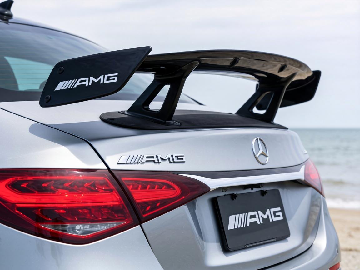 AMG纯电C级首次曝光：大尾翼！或搭载YASA高性能电机