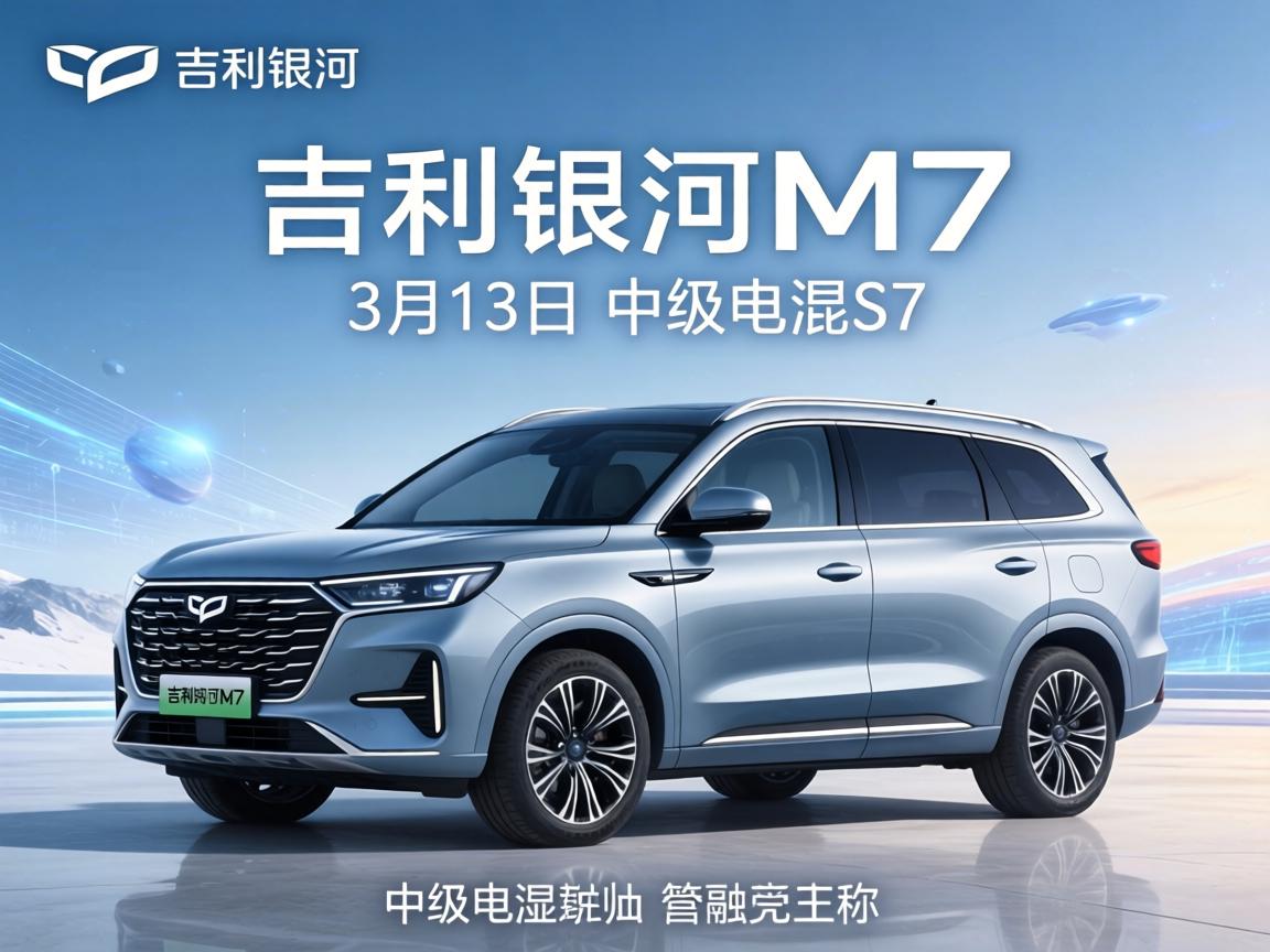 吉利银河M7定档3月13日亮相，中级电混SUV